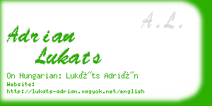 adrian lukats business card